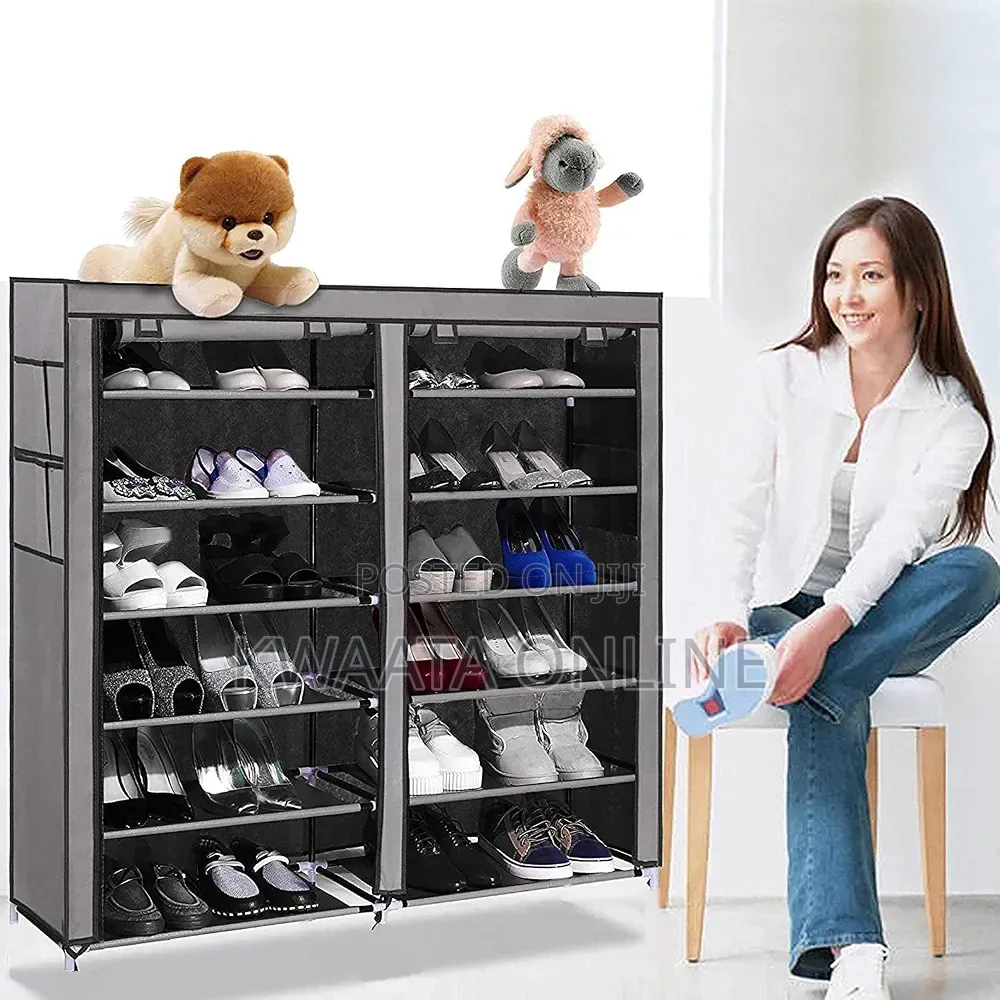 Folding Shoe Rack- Double 6 Layer. Shoe Organiser Multipurpose Rack