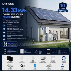 14.33kWh Dyness Lithium Solar Power System 10-Year Warranty