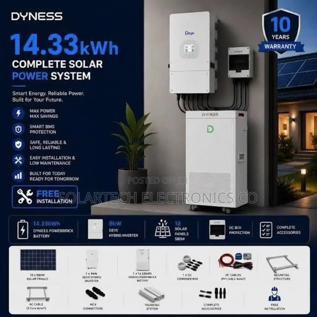 Dyness 14.33kWh LiFePO4 Solar System 8000 Cycles