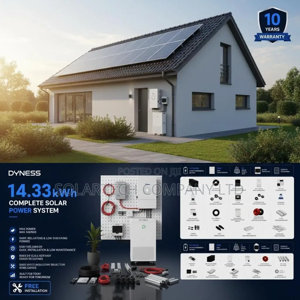 Complete 14.33kWh Dyness Solar Power System With All Accessories