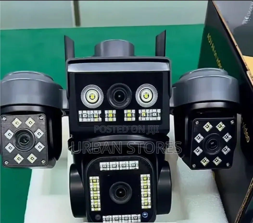 4G 4-Lens Solar-Powered Security Camera