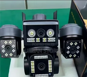 4G 4-Lens Solar-Powered Security Camera