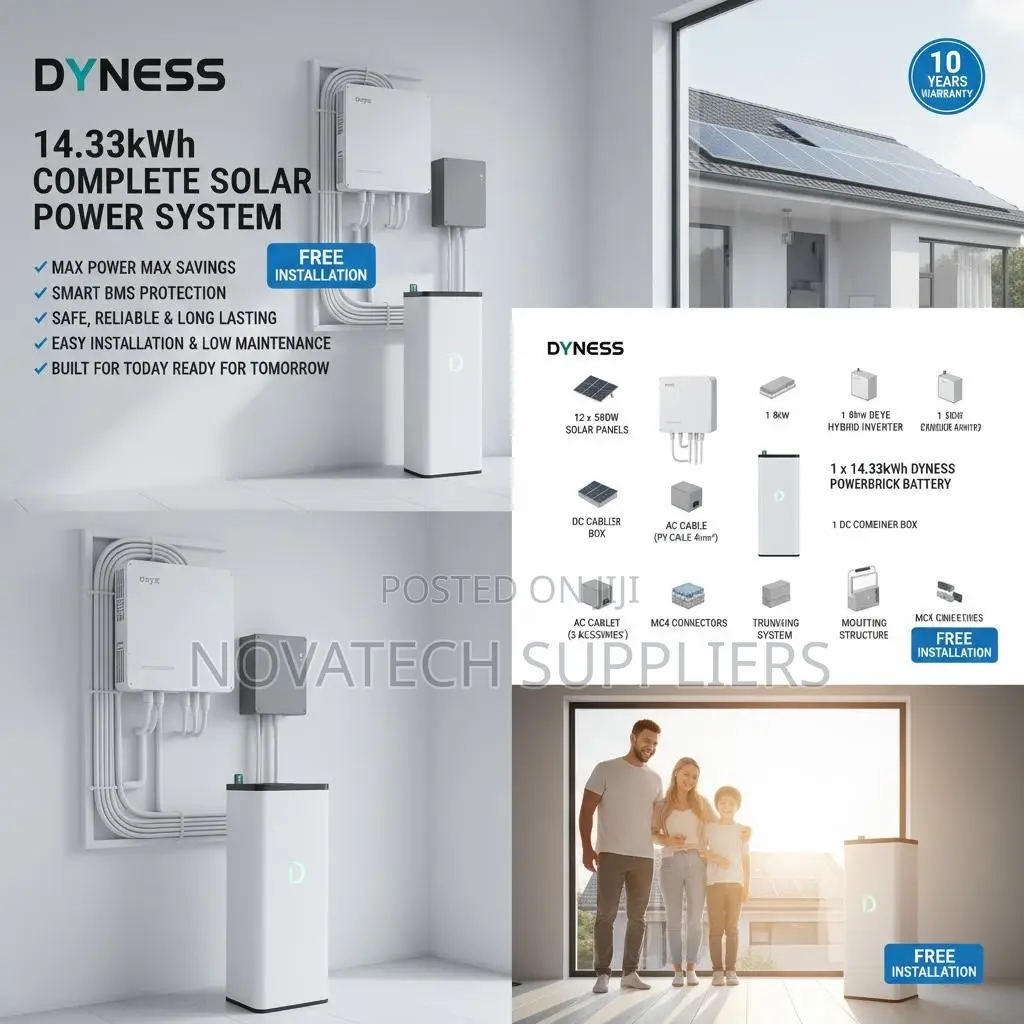 Dyness 14.33kWh Solar System With 8kW Hybrid Inverter