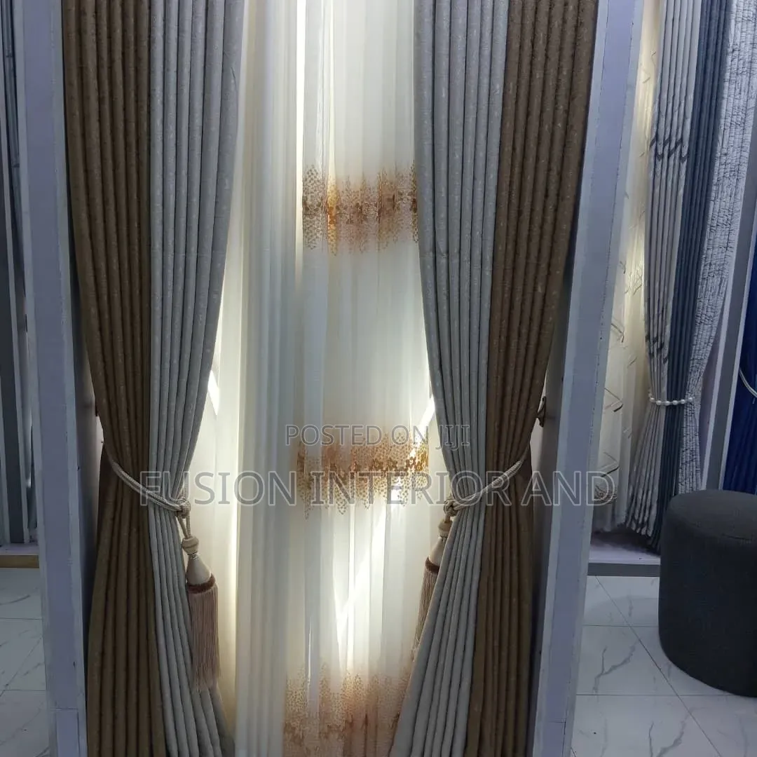 Elegant Dubai Curtains With Premium Sheers