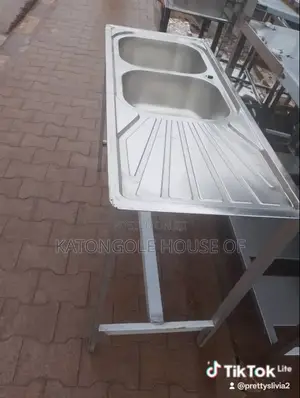 Commercial Stainless Sink Double Bowl