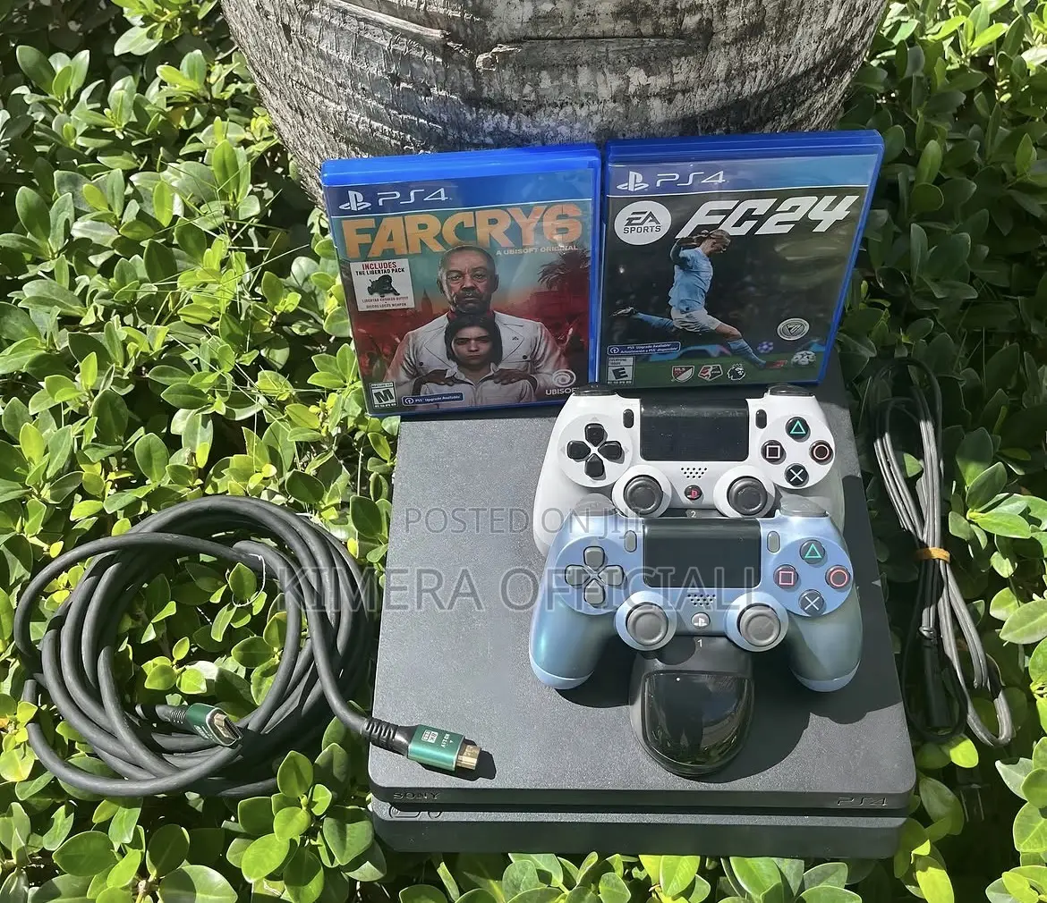 PS4 Slim With 12 Games, 2pads. Real Fun, No Fake Rumors.