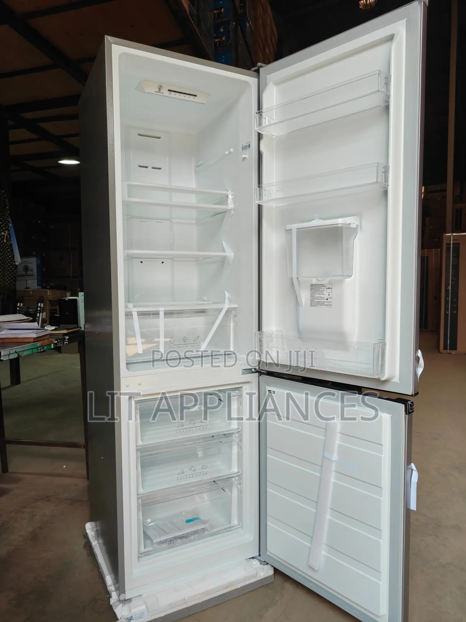 Midea 380 Bottom Freezer, No Frost With Spacious Deep Freezer .
