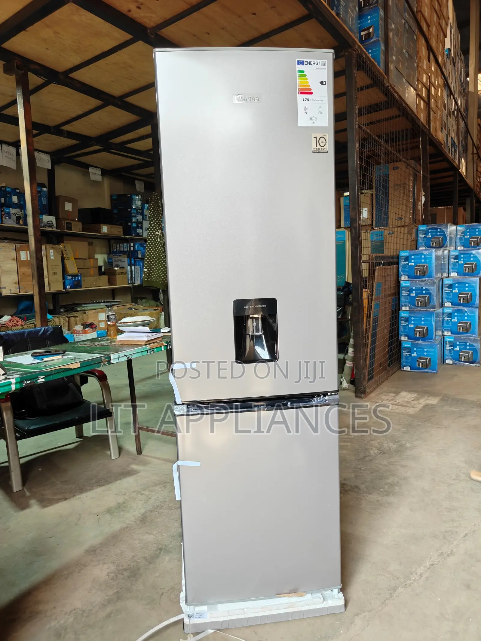 Midea 380 Bottom Freezer, No Frost With Spacious Deep Freezer .