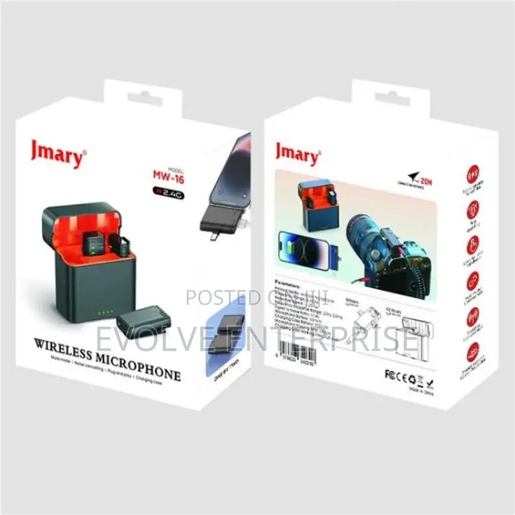 Jmary MW-16 2.4G Wireless Microphone for Mobile Camera