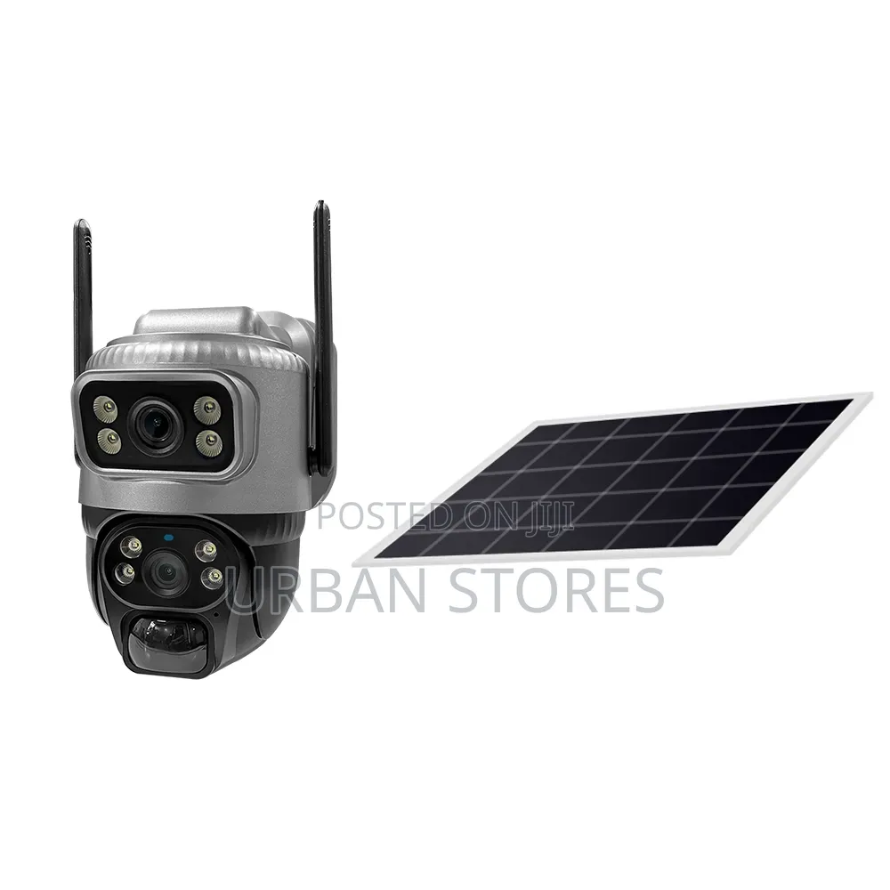 Super Quality Dual Lens Solar-Powered Auto_tracking CCTV Camera 4g