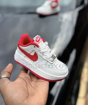 Kids Nike AF1 Premium White
