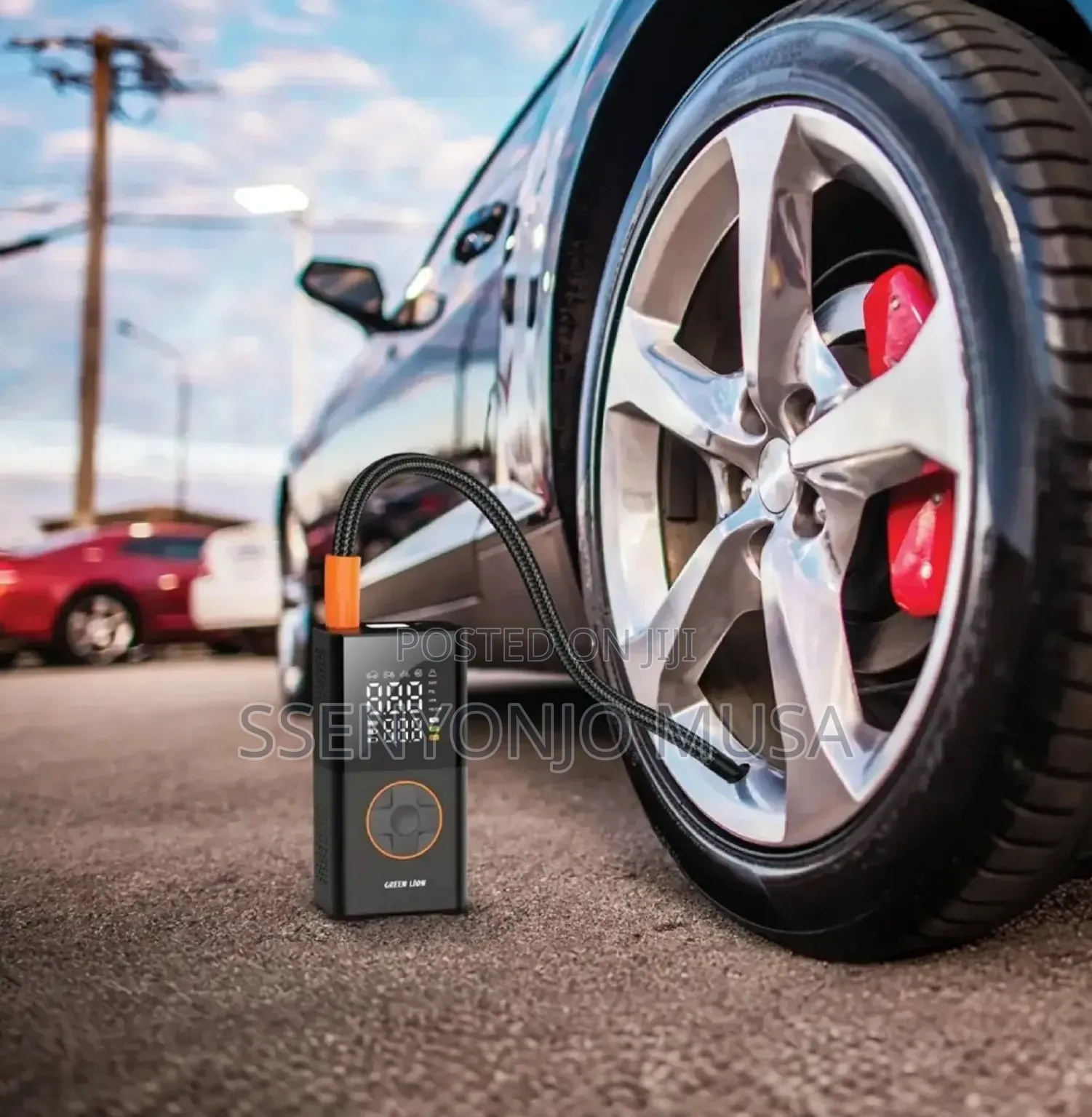 Green Lion GTI-01 Portable Rechargeable Air Compressor Tyre Inflator