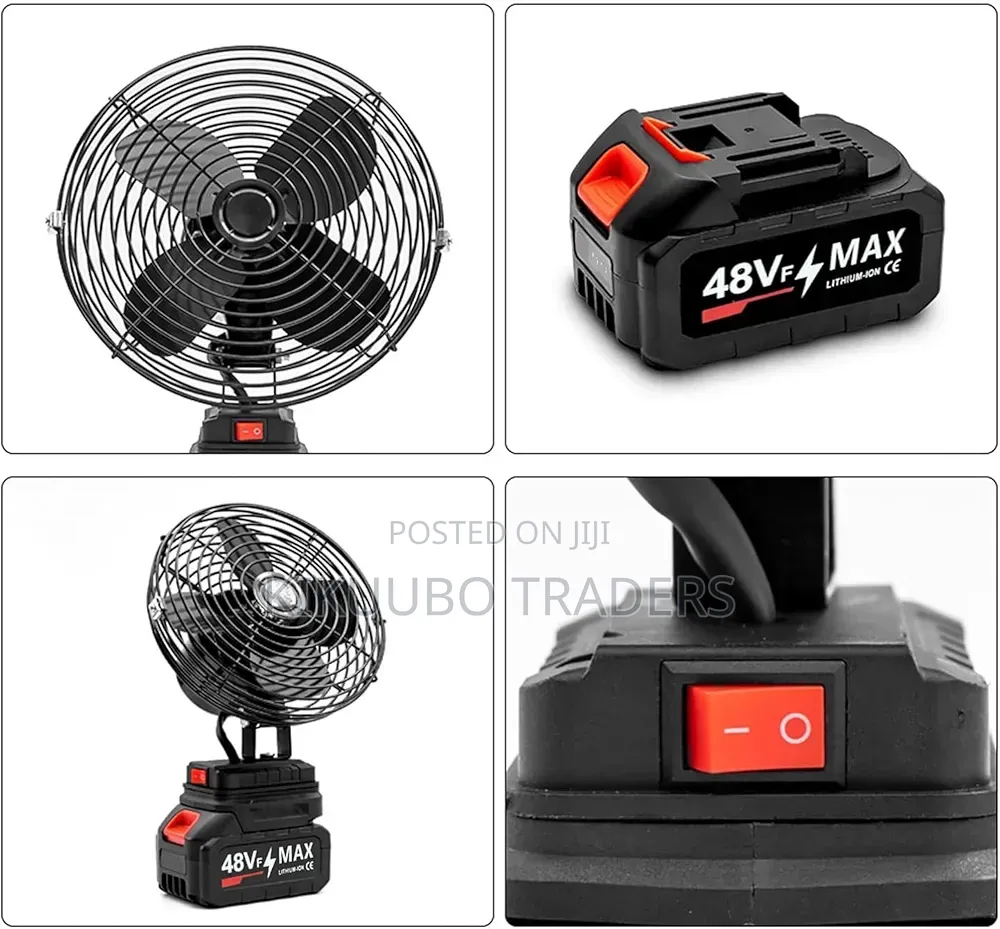 Portable Fan With Power Full Motor, Camping Fan, Rechargeable Fan