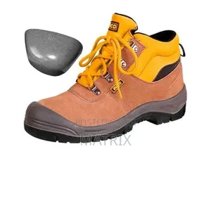 INGCO Safety Boots ( Size 39-46 ) - Brown / Grey / Black