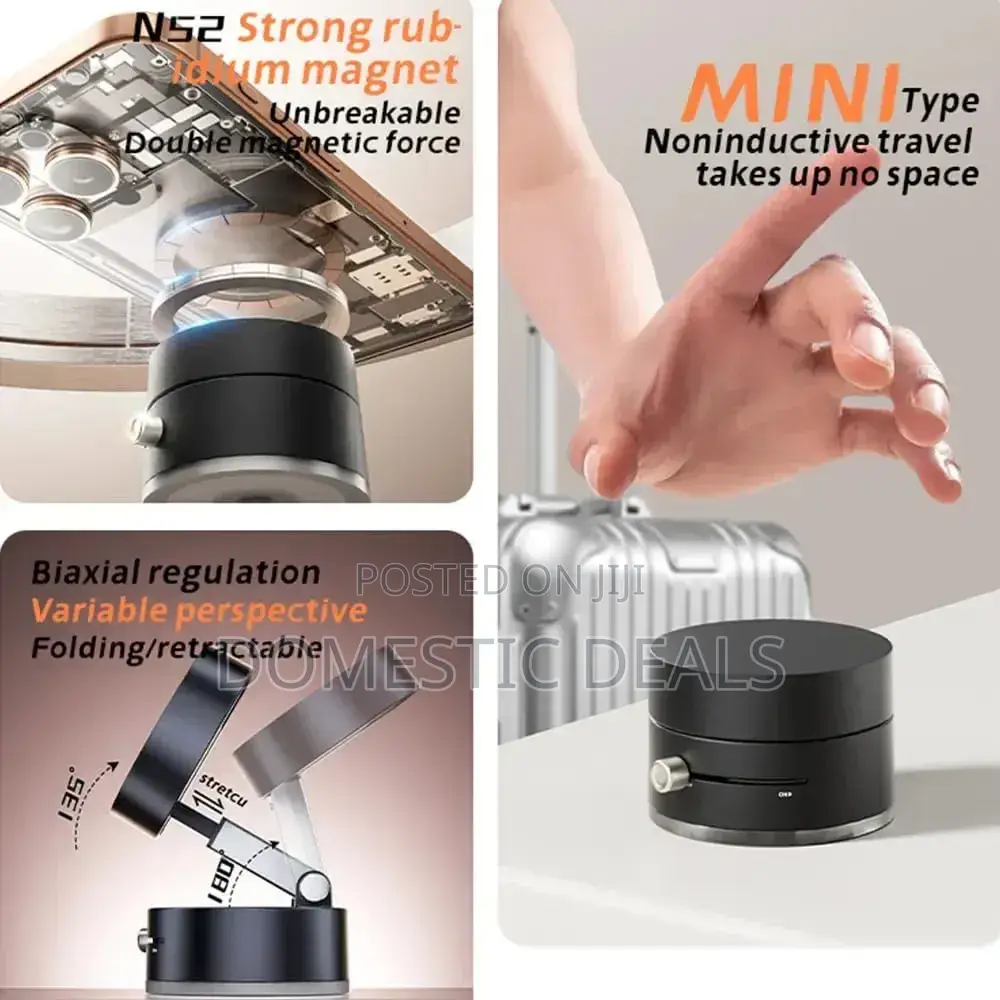 Magnetic Vacuum Phone Holder With Strong Suction Cup