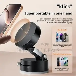 Magnetic Vacuum Phone Holder With Strong Suction Cup