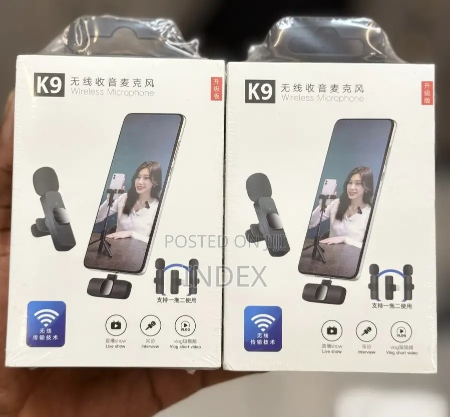 Dual Wireless Lavalier Microphone Plug and Play, No Need APP