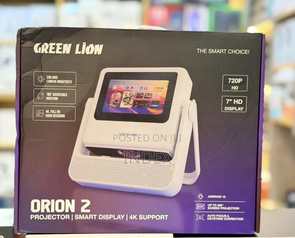 Green Lion Orion 2 Smart Projector With Wi-Fi Bluetooth, Support