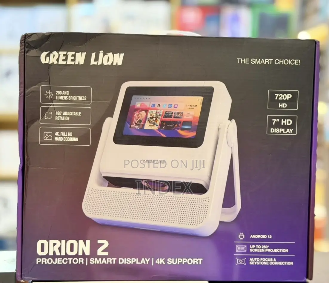 Green Lion Orion 2 Smart Projector With Wi-Fi Bluetooth, Support