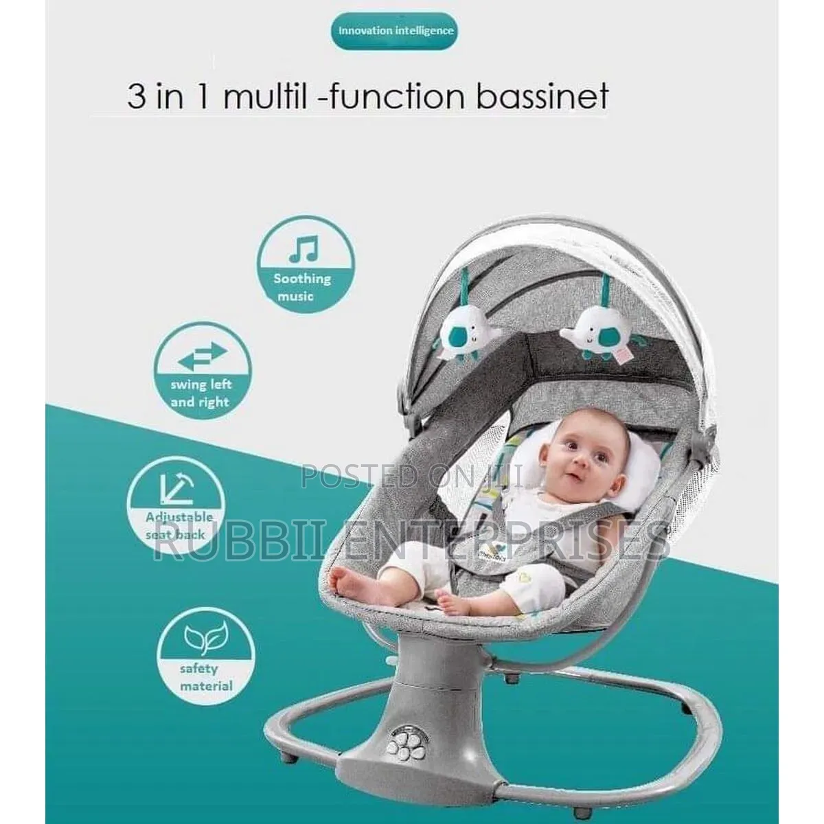 Mastela 3-in-1 Deluxe Multi-Functional Bassinet