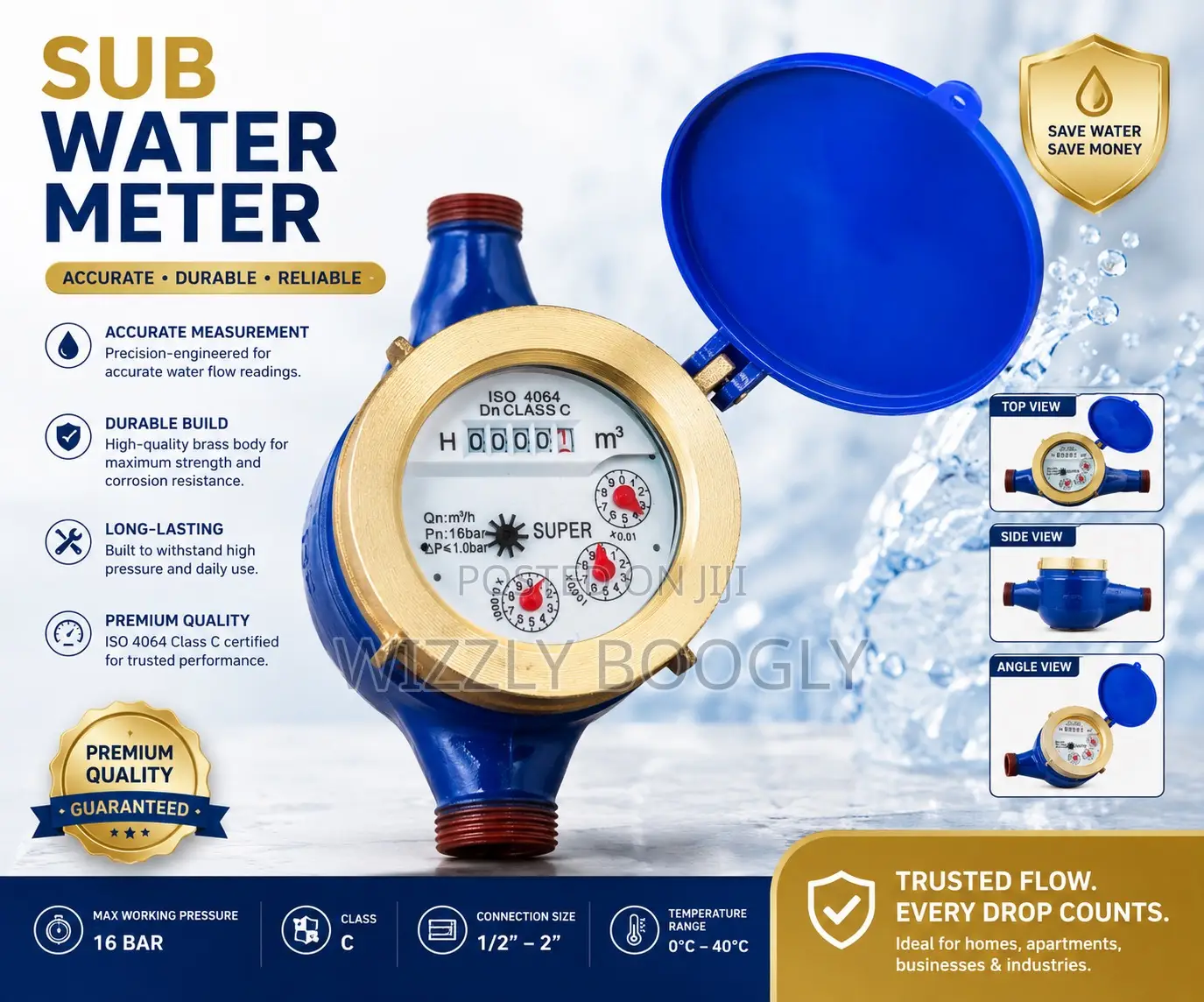 Original Super Sub Water Meter