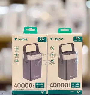 Levore 40000mah 65W Charging Portable Power Bank USB C Input Output