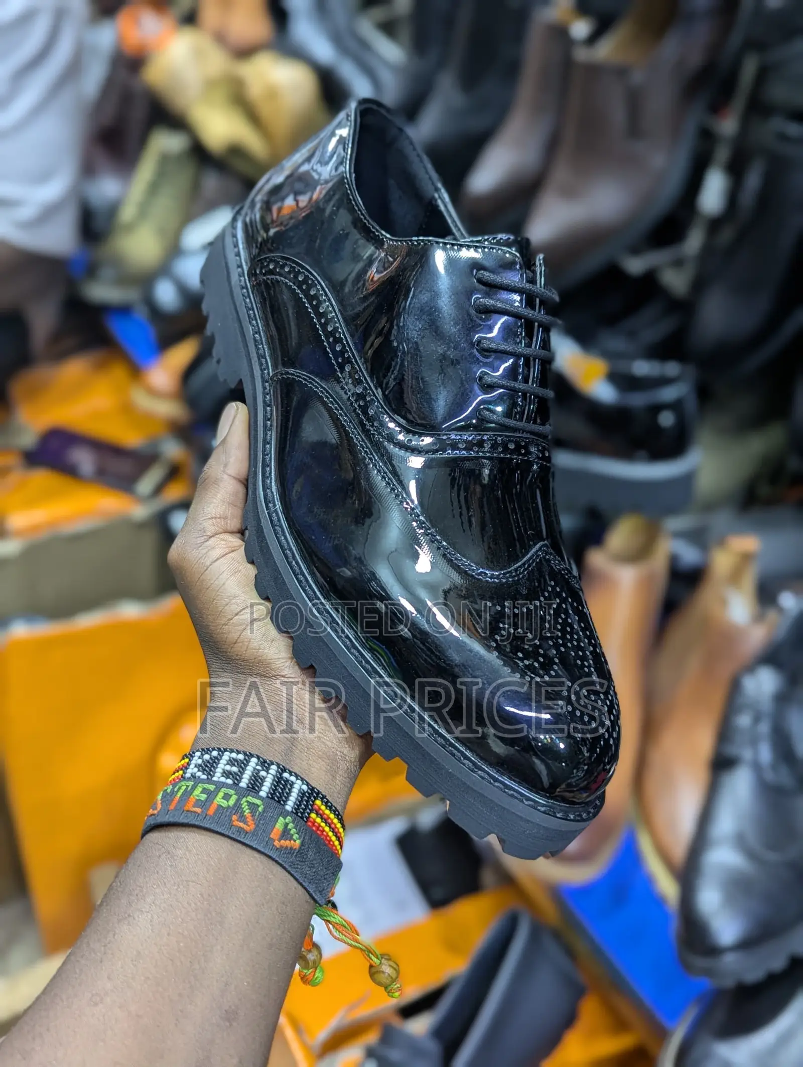 Leather Shinners Oxfords Black 40-45