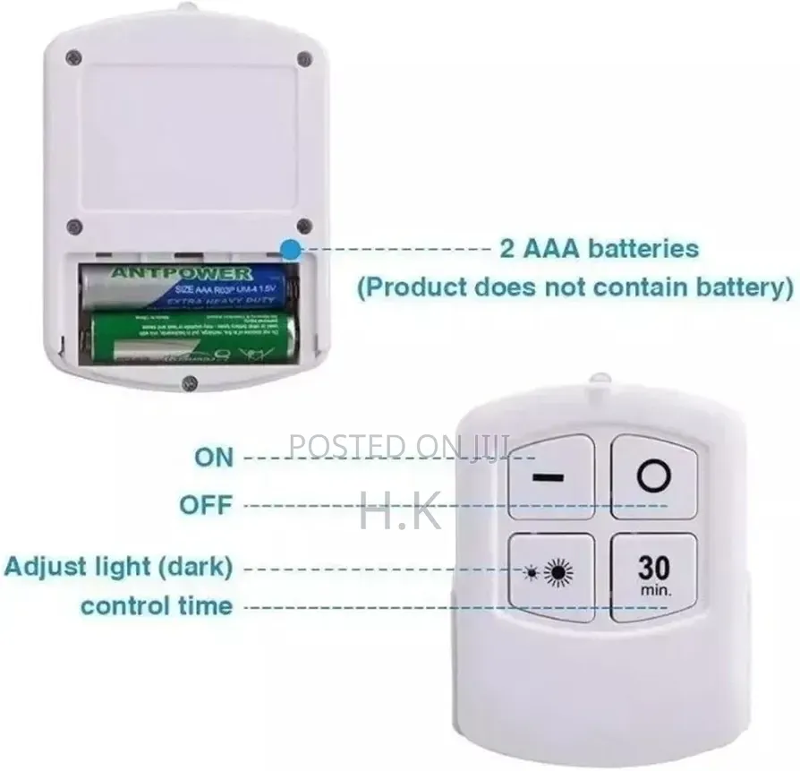 ABS Material Decorative Touch LED Light With Remote Control