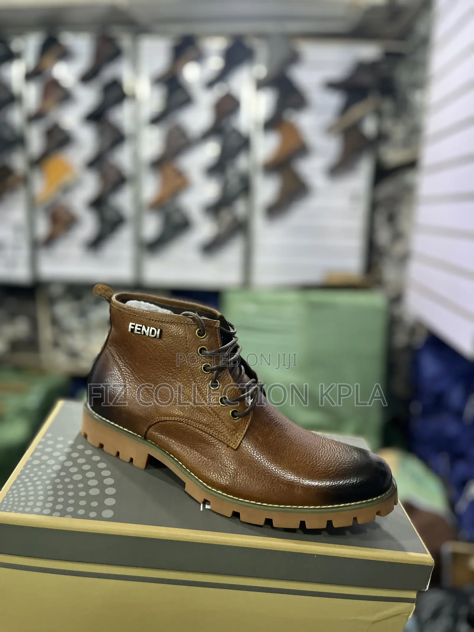 Fendi Premium Brown Leather Boot