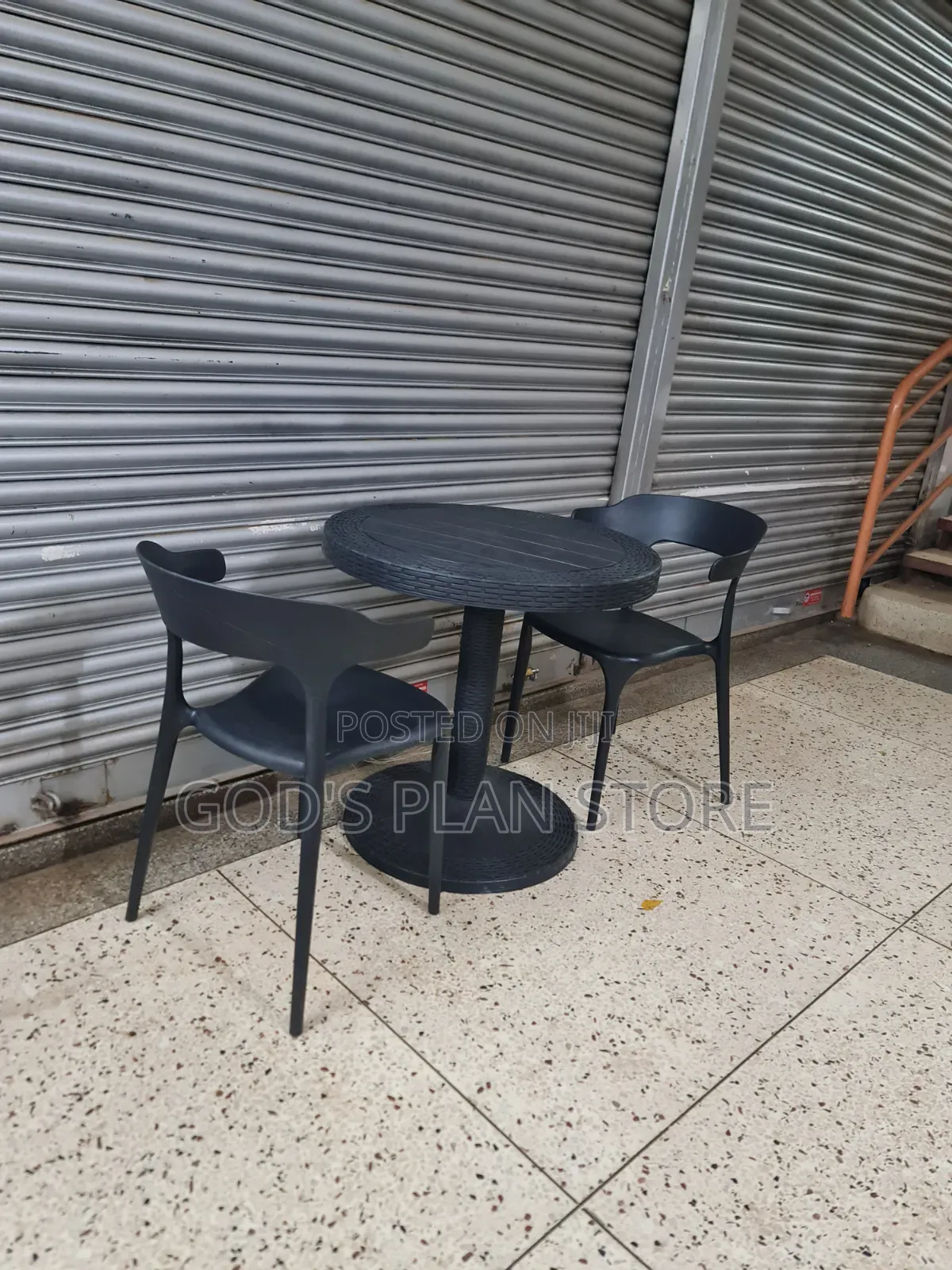 Exotic Black Dining Plastic Table and Chairs Plastic Table and Chairs