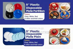 Disposable Plastic Plates.