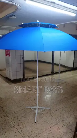 Round Topped Umbrella With a Stand