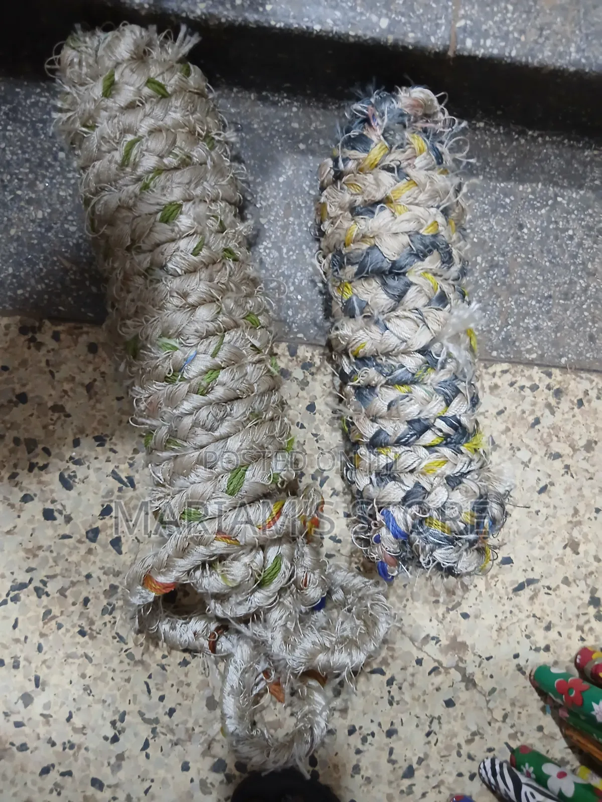 Cattle Ropes or Farm Ropes Used for Securing Livestock.