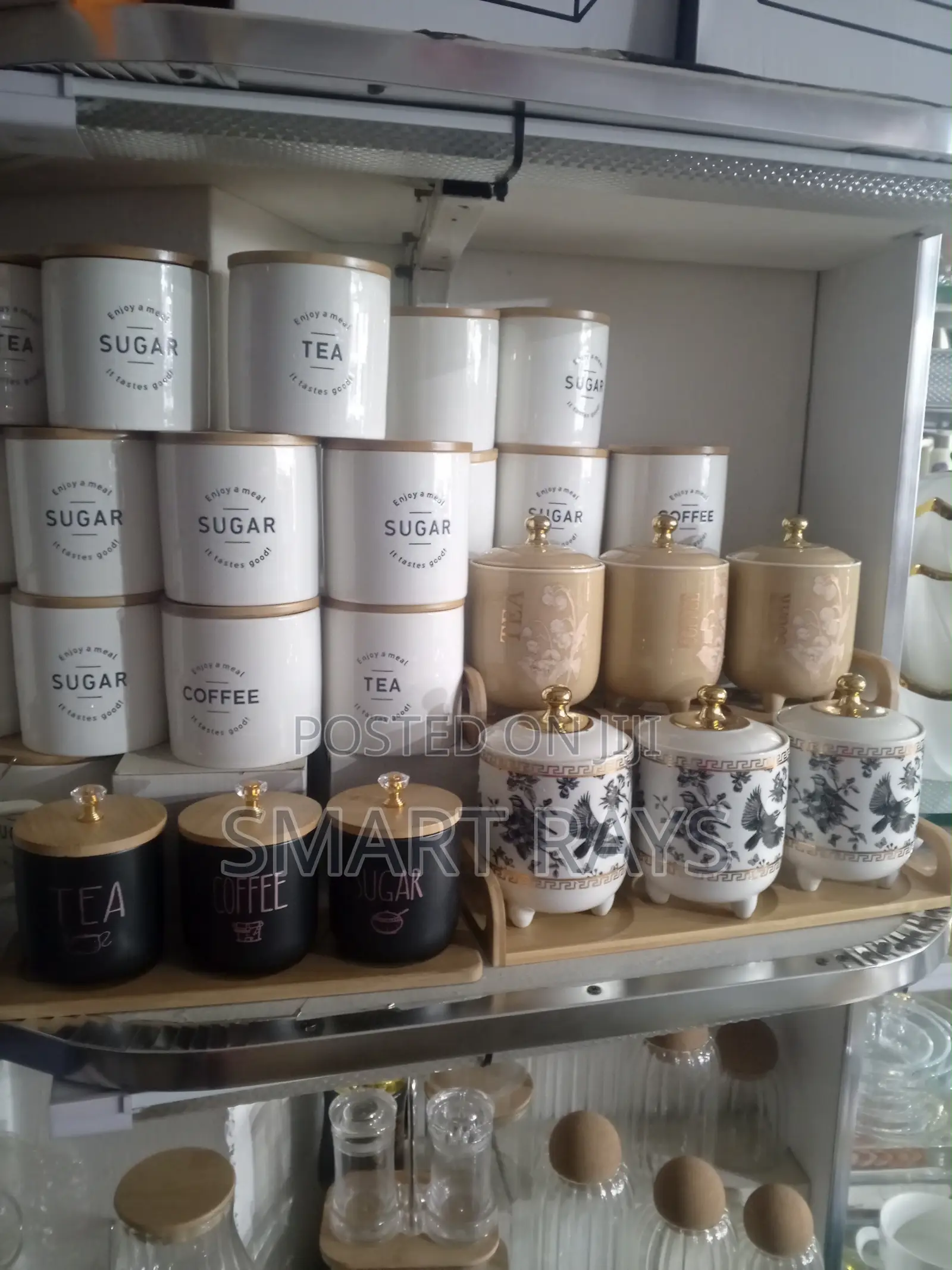 Coffee Sugar Tea Sets for Kitchen Storage (3pc)