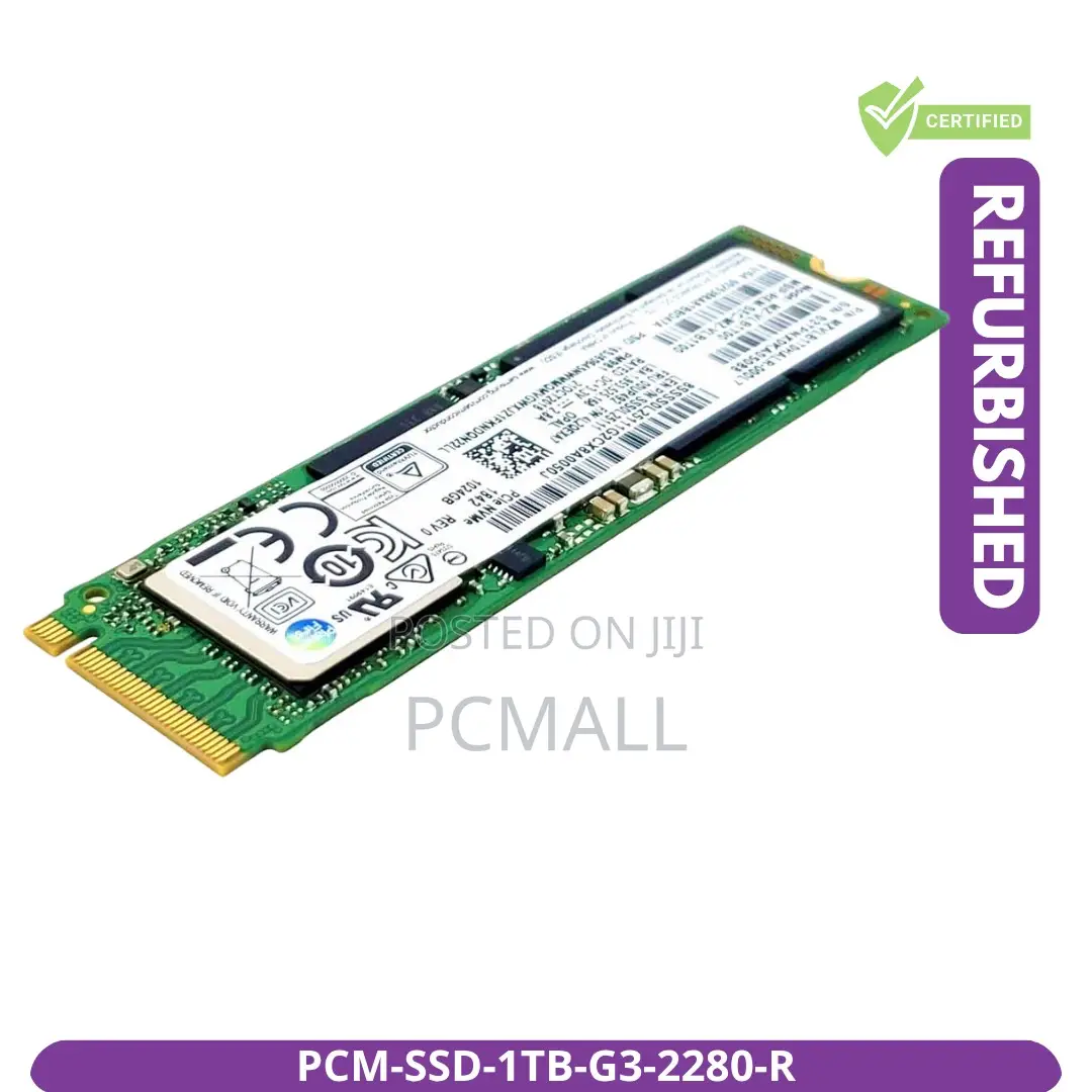 1TB NVMe M.2 2280 PCIe Gen 3 SSD Refurbished Uganda