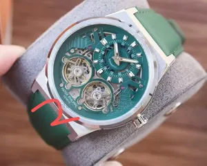 Green/Silver Watches Men Patek Mechanical