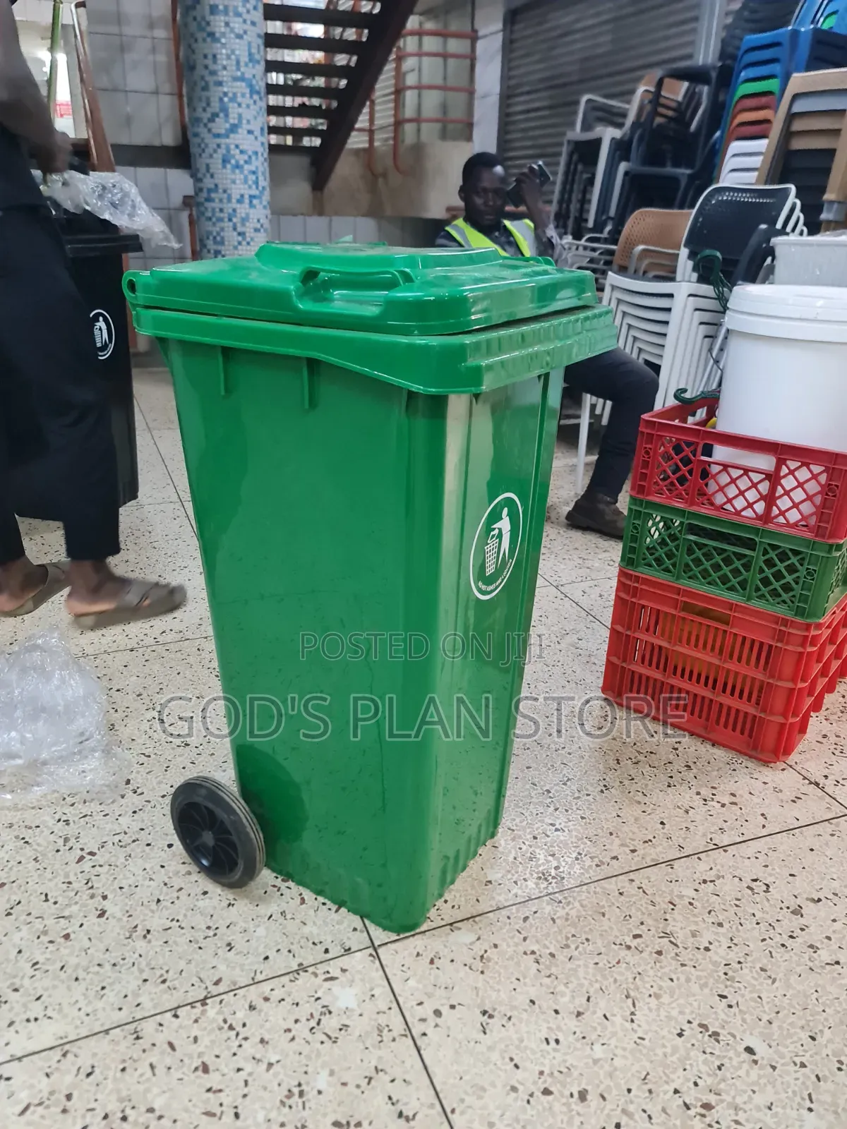 120litres Plastic Dust Bins Plastic Dust Bins _Greened