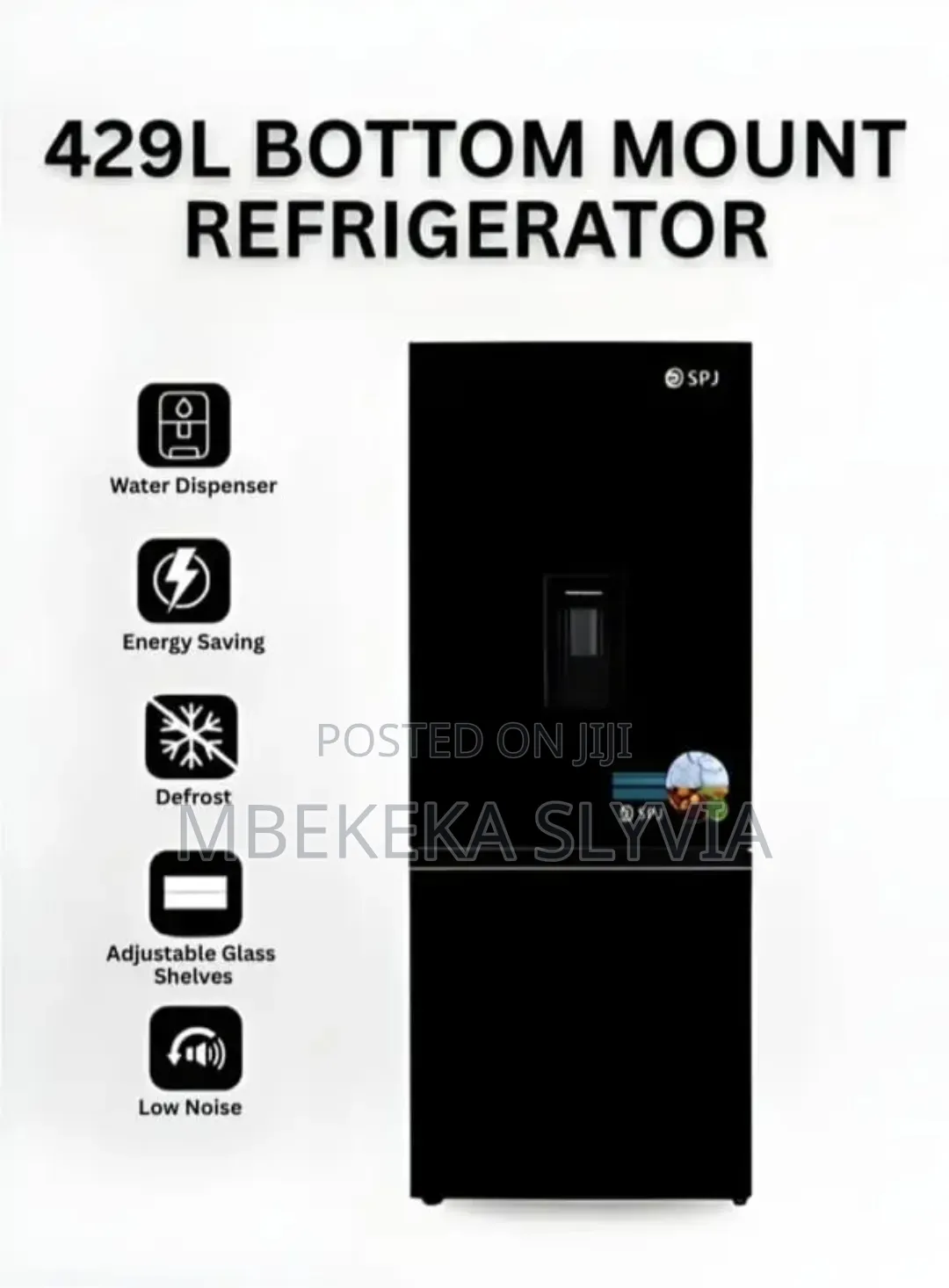 SPJ Double Door Fridge/429litres SPJ Refrigerator Double Doo