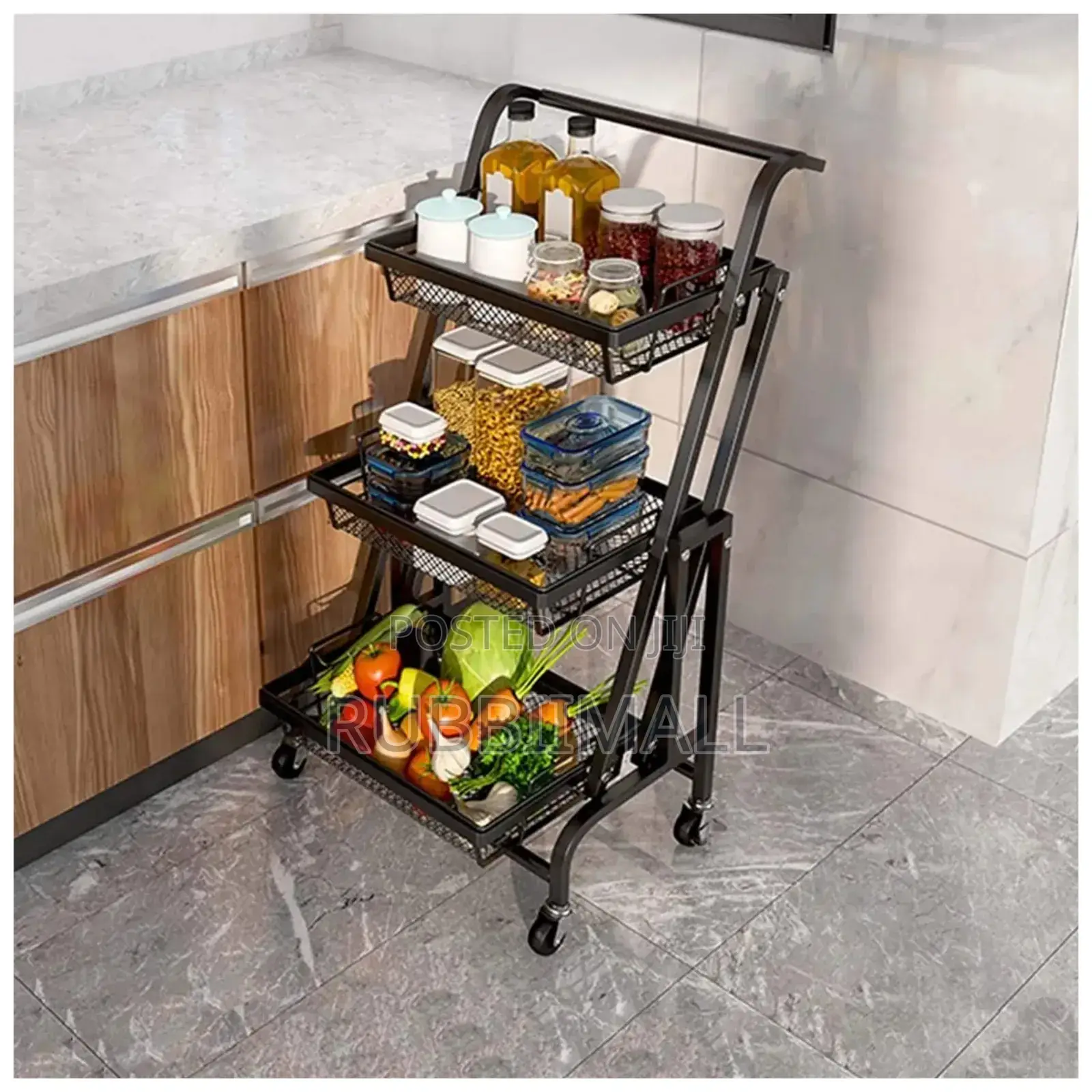 Foldable Kitchen Rack 3 Tier