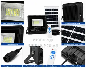 50W Solar Flood Light IP66 Waterproof Outdoor Security Lamp