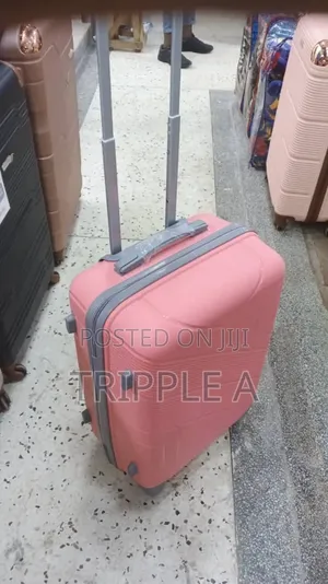 Pink Small Sized Rubber Suitcase