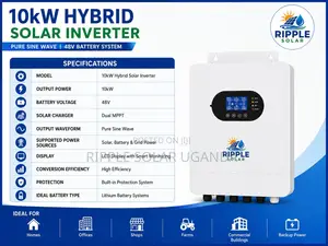 10kW Hybrid Solar Inverter 48V Dual MPPT Pure Sine Wave