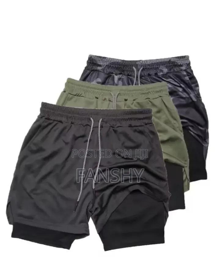 2 in 1 Sports Shorts/Jogging Exercise Shorts