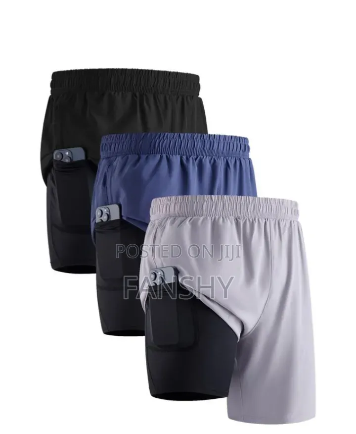 2 in 1 Sports Shorts/Jogging Exercise Shorts