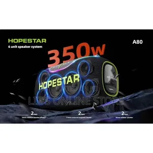 Hopestar A80 350W Portable Bluetooth 5.3 Speaker With Wireless Mic