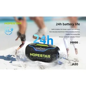 Hopestar A80 350W Portable Bluetooth 5.3 Speaker With Wireless Mic