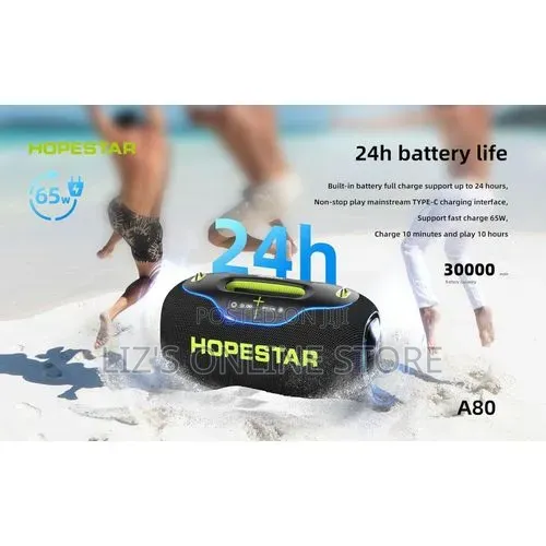 Hopestar A80 350W Portable Bluetooth 5.3 Speaker With Wireless Mic