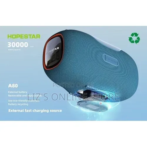 Hopestar A80 350W Portable Bluetooth 5.3 Speaker With Wireless Mic