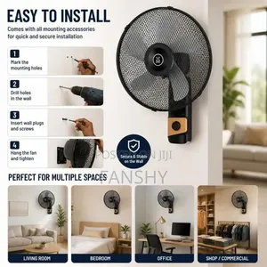 Original Panda Wall Fan 16" Inch