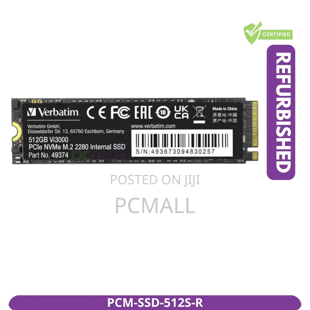 512GB SATA SSD 2.5" Internal Drive Refurbished